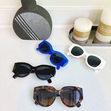 Small Oval Women Sunglasses Retro ResinSun Glasses Men Brand Designer Vintage Female Cat Eye Shades UV400 Eyewear GOGGLES