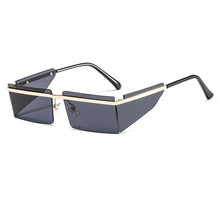 Carica l'immagine nel visualizzatore di Gallery, New Small Rimless Sunglasses Women Fashion Punk Square Sunglasses Men Eyewear Retro Rectangle Glasses For Female Shades UV400