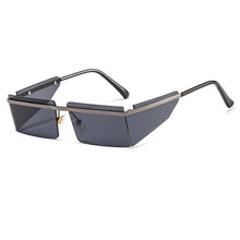 Carica l'immagine nel visualizzatore di Gallery, New Small Rimless Sunglasses Women Fashion Punk Square Sunglasses Men Eyewear Retro Rectangle Glasses For Female Shades UV400