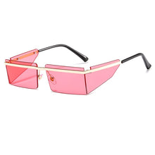 Carica l'immagine nel visualizzatore di Gallery, New Small Rimless Sunglasses Women Fashion Punk Square Sunglasses Men Eyewear Retro Rectangle Glasses For Female Shades UV400