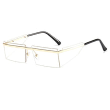 Carica l'immagine nel visualizzatore di Gallery, New Small Rimless Sunglasses Women Fashion Punk Square Sunglasses Men Eyewear Retro Rectangle Glasses For Female Shades UV400