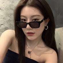 Load image into Gallery viewer, Small Sunglasses Women Trendy Vintage Brand Designer Hip Hop Square Leopard Sun Glasses Female Lady Eyewear UV400