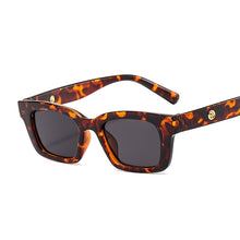 Load image into Gallery viewer, Small Sunglasses Women Trendy Vintage Brand Designer Hip Hop Square Leopard Sun Glasses Female Lady Eyewear UV400