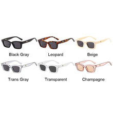 Load image into Gallery viewer, Small Sunglasses Women Trendy Vintage Brand Designer Hip Hop Square Leopard Sun Glasses Female Lady Eyewear UV400