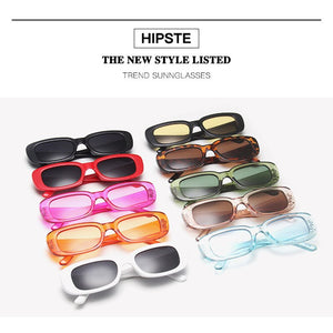 Solid Color Elegant Rectangle Sun Glasses Shades UV400 For Ladies Goggles Safety Women Sunglasses Eyewear