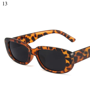 Solid Color Elegant Rectangle Sun Glasses Shades UV400 For Ladies Goggles Safety Women Sunglasses Eyewear