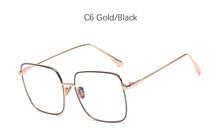 Carica l'immagine nel visualizzatore di Gallery, Spectacles Square Transparent Glasses Women Vintage Round Computer Anti blue Eyeglasses Ladies Fashion Retro Clear