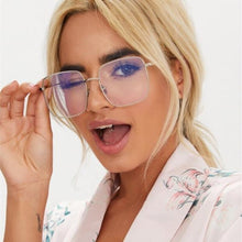 Carica l'immagine nel visualizzatore di Gallery, Spectacles Square Transparent Glasses Women Vintage Round Computer Anti blue Eyeglasses Ladies Fashion Retro Clear