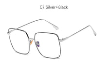 Carica l'immagine nel visualizzatore di Gallery, Spectacles Square Transparent Glasses Women Vintage Round Computer Anti blue Eyeglasses Ladies Fashion Retro Clear