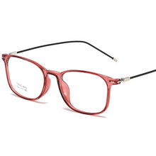 Load image into Gallery viewer, Square Finished Myopia Glasses Women Men Metal Thin Legs Short Sight Spectacles Diopter -1.0 -1.5 -2.0 -2.5 -3.0 To -8.0
