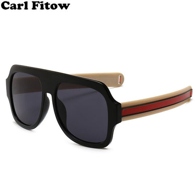 Occhiali da sole quadrati oversize Donna Uomo Occhiali da sole Lady Designer di marca Vintage Nero Giallo Tonalità Gafas Oculos UV400 