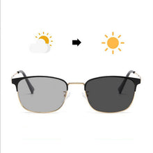 Load image into Gallery viewer, Square Photochromic Grey &amp; Anti Blue Ray Glasses, Women Sunglasses Men&#39;s Blue Rays Blocking Eyeglass for Computer A9016