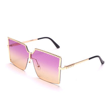 Load image into Gallery viewer, Square Rimless Sunglasses Women 2023 Brand Designer Semi-Rimless Ladies Trendy Y2K Gradient Sunglasses Sunglasses Women