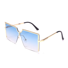 Load image into Gallery viewer, Square Rimless Sunglasses Women 2023 Brand Designer Semi-Rimless Ladies Trendy Y2K Gradient Sunglasses Sunglasses Women