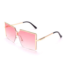 Load image into Gallery viewer, Square Rimless Sunglasses Women 2023 Brand Designer Semi-Rimless Ladies Trendy Y2K Gradient Sunglasses Sunglasses Women