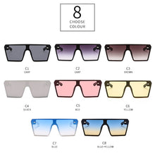 Load image into Gallery viewer, Square Sunglasses Men Women 2023 Brand Designer Mirror Silver Black Blue Sun Glasses For Male Luxulry Eyewear UV400