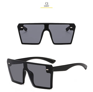 Square Sunglasses Men Women 2023 Brand Designer Mirror Silver Black Blue Sun Glasses For Male Luxulry Eyewear UV400