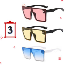 Load image into Gallery viewer, Square Sunglasses Men Women 2023 Brand Designer Mirror Silver Black Blue Sun Glasses For Male Luxulry Eyewear UV400
