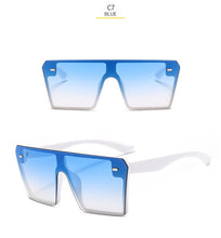 Load image into Gallery viewer, Square Sunglasses Men Women 2023 Brand Designer Mirror Silver Black Blue Sun Glasses For Male Luxulry Eyewear UV400