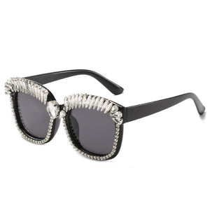 Square Sunglasses Mens Designer Rhinestones Shades for Women Retro Classic Eyewear Cool Street Sunglass