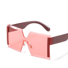 Load image into Gallery viewer, Square Sunglasses Women 2023  Brand Designer Red Pink Clear Small Lens Personality Sun Glasses Shades UV400