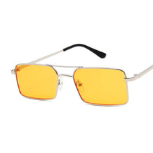 Carica l&#39;immagine nel visualizzatore di Gallery, Square Sunglasses Women Double Bridge Design Sun Glasses Women Metal Small Frame Colorful Oculos De Sol