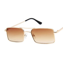 Carica l&#39;immagine nel visualizzatore di Gallery, Square Sunglasses Women Double Bridge Design Sun Glasses Women Metal Small Frame Colorful Oculos De Sol