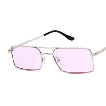 Carica l&#39;immagine nel visualizzatore di Gallery, Square Sunglasses Women Double Bridge Design Sun Glasses Women Metal Small Frame Colorful Oculos De Sol