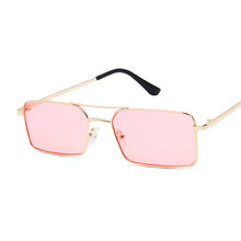 Carica l&#39;immagine nel visualizzatore di Gallery, Square Sunglasses Women Double Bridge Design Sun Glasses Women Metal Small Frame Colorful Oculos De Sol