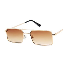 Carica l&#39;immagine nel visualizzatore di Gallery, Square Sunglasses Women Double Bridge Design Sun Glasses Women Metal Small Frame Colorful Oculos De Sol