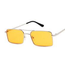 Carica l&#39;immagine nel visualizzatore di Gallery, Square Sunglasses Women Double Bridge Design Sun Glasses Women Metal Small Frame Colorful Oculos De Sol