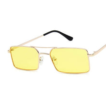 Carica l&#39;immagine nel visualizzatore di Gallery, Square Sunglasses Women Double Bridge Design Sun Glasses Women Metal Small Frame Colorful Oculos De Sol