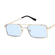 Carica l&#39;immagine nel visualizzatore di Gallery, Square Sunglasses Women Double Bridge Design Sun Glasses Women Metal Small Frame Colorful Oculos De Sol