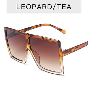 New Square Sunglasses Women Sun Glasses Female Eyewear Eyeglasses Plastic Frame Clear Lens UV400 Shade Fashion Driving