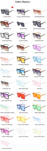 New Square Sunglasses Women Sun Glasses Female Eyewear Eyeglasses Plastic Frame Clear Lens UV400 Shade Fashion Driving