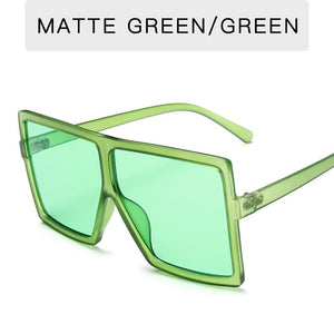 New Square Sunglasses Women Sun Glasses Female Eyewear Eyeglasses Plastic Frame Clear Lens UV400 Shade Fashion Driving