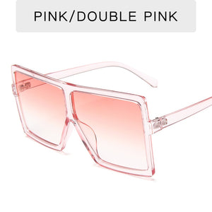 New Square Sunglasses Women Sun Glasses Female Eyewear Eyeglasses Plastic Frame Clear Lens UV400 Shade Fashion Driving