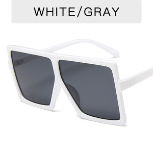 New Square Sunglasses Women Sun Glasses Female Eyewear Eyeglasses Plastic Frame Clear Lens UV400 Shade Fashion Driving