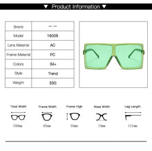 Load image into Gallery viewer, New Square Sunglasses Women Sun Glasses Female Eyewear Eyeglasses Plastic Frame Clear Lens UV400 Shade Fashion Driving