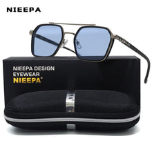 Load image into Gallery viewer, Square  Women&#39;s Sunglasses Metal Big Frame Sun Glasses Women Retro Double Bridge Eyewear Men For 2023