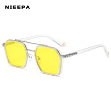 Load image into Gallery viewer, Square  Women&#39;s Sunglasses Metal Big Frame Sun Glasses Women Retro Double Bridge Eyewear Men For 2023