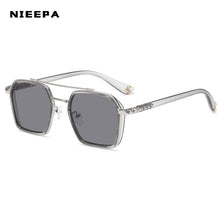 Load image into Gallery viewer, Square  Women&#39;s Sunglasses Metal Big Frame Sun Glasses Women Retro Double Bridge Eyewear Men For 2023