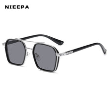 Load image into Gallery viewer, Square  Women&#39;s Sunglasses Metal Big Frame Sun Glasses Women Retro Double Bridge Eyewear Men For 2023