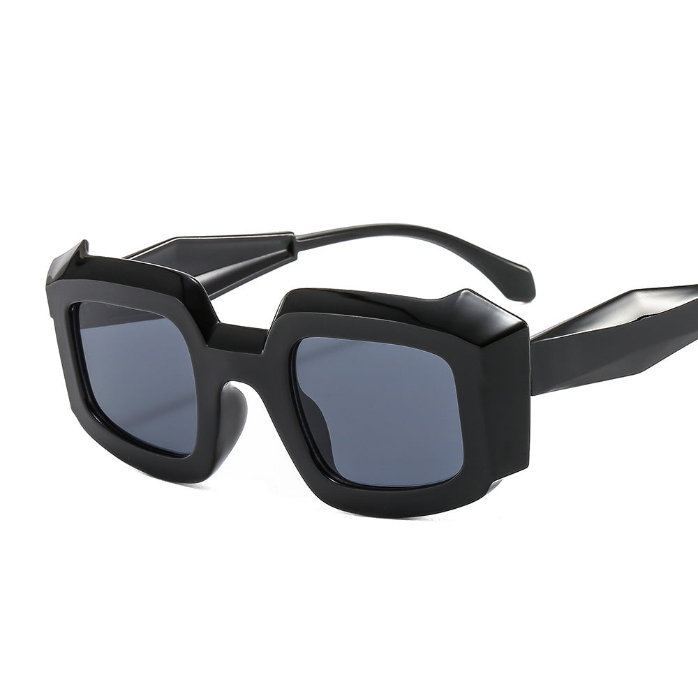 Steampunk Square Sunglasses For Women Men Punk Irregular Sun Glasses UV400 Eyewear Tint Shades Eyeglasses