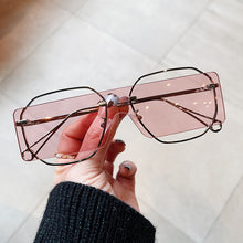 Load image into Gallery viewer, Steampunk Sun Glasses Women Metal Sunglasses for Men Hollow Design Square Sun Glasses Women Vintage Irregular Eyewear UV400