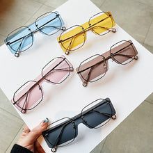 Load image into Gallery viewer, Steampunk Sun Glasses Women Metal Sunglasses for Men Hollow Design Square Sun Glasses Women Vintage Irregular Eyewear UV400