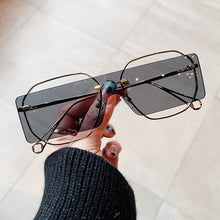 Load image into Gallery viewer, Steampunk Sun Glasses Women Metal Sunglasses for Men Hollow Design Square Sun Glasses Women Vintage Irregular Eyewear UV400