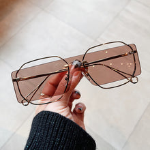 Load image into Gallery viewer, Steampunk Sun Glasses Women Metal Sunglasses for Men Hollow Design Square Sun Glasses Women Vintage Irregular Eyewear UV400