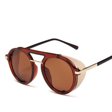 Load image into Gallery viewer, Steampunk Sunglasses Brand Design Round Sunglass Men Women Vintage Punk Sun glasses UV400 Shades Eyewear Oculos de sol