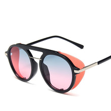 Load image into Gallery viewer, Steampunk Sunglasses Brand Design Round Sunglass Men Women Vintage Punk Sun glasses UV400 Shades Eyewear Oculos de sol